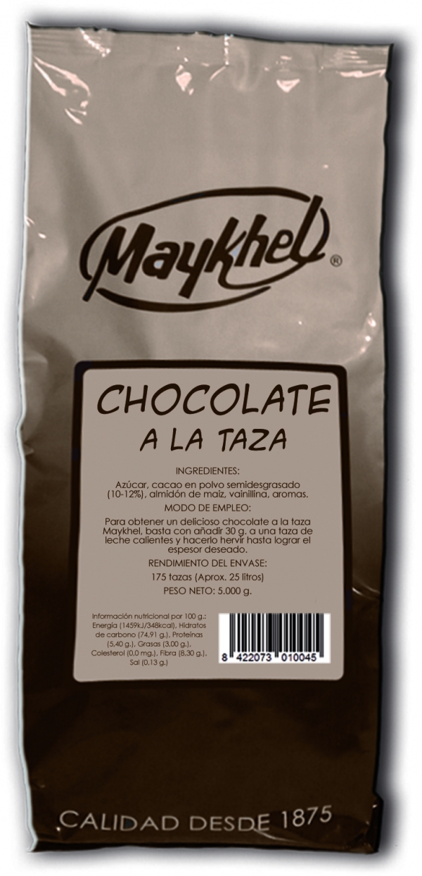 CHOCOLATE MAYKHEL A LA TAZA BOLSA 5 kg.